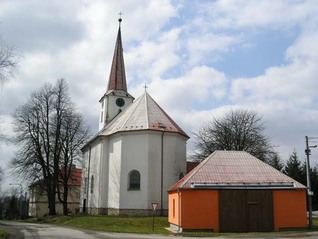 kostel a hasičárna